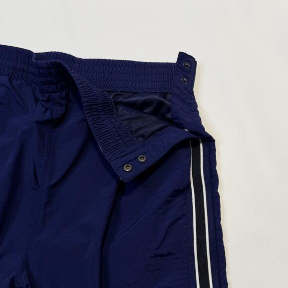 Mitchell & Ness Pants Mens Medium Navy Snap Tear Away Breakaway Track Mesh - Picture 2 of 9